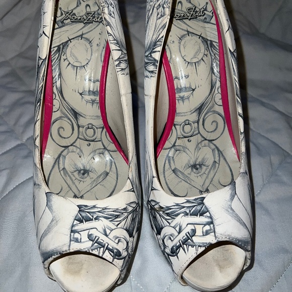 Iron Fist Shoes Iron Fist Key To My Sole Open Toe Platform Heels